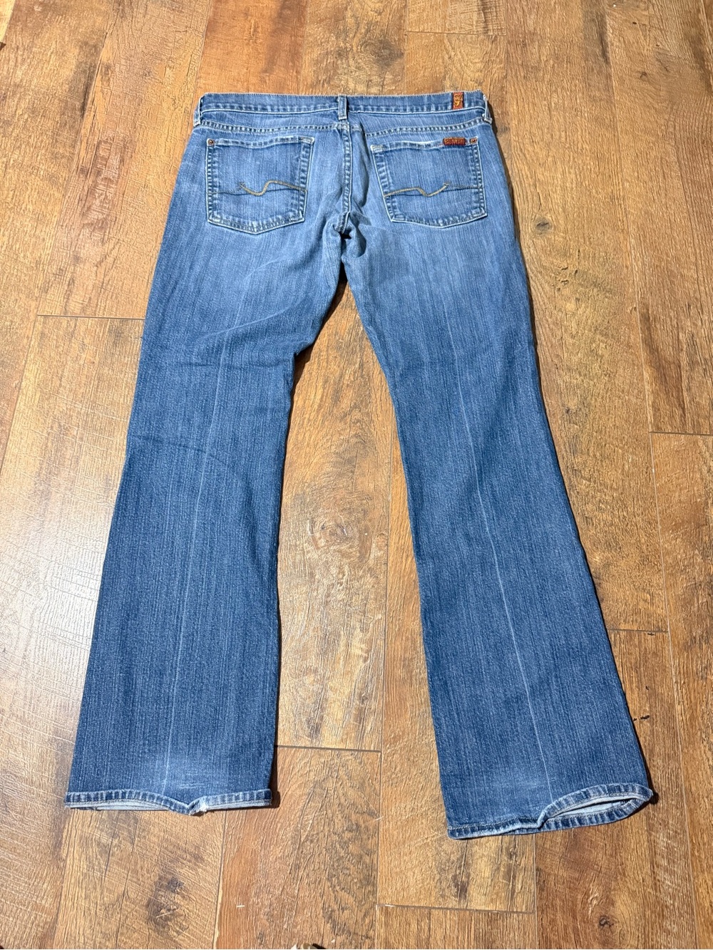 7 for all Mankind jeans bootcut Vintage Y2K Made in USA flare Size 32 - Picture 3 of 9